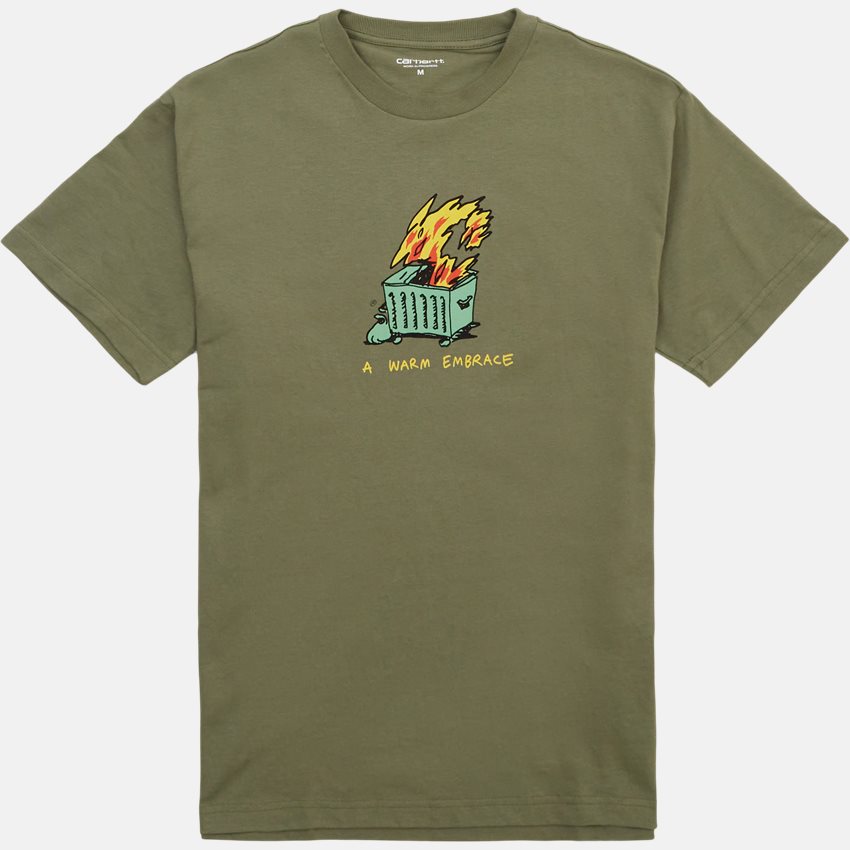 Carhartt WIP T-shirts S/S WARM EMBRACE T-SHIRT I032390 DOLLAR GREEN
